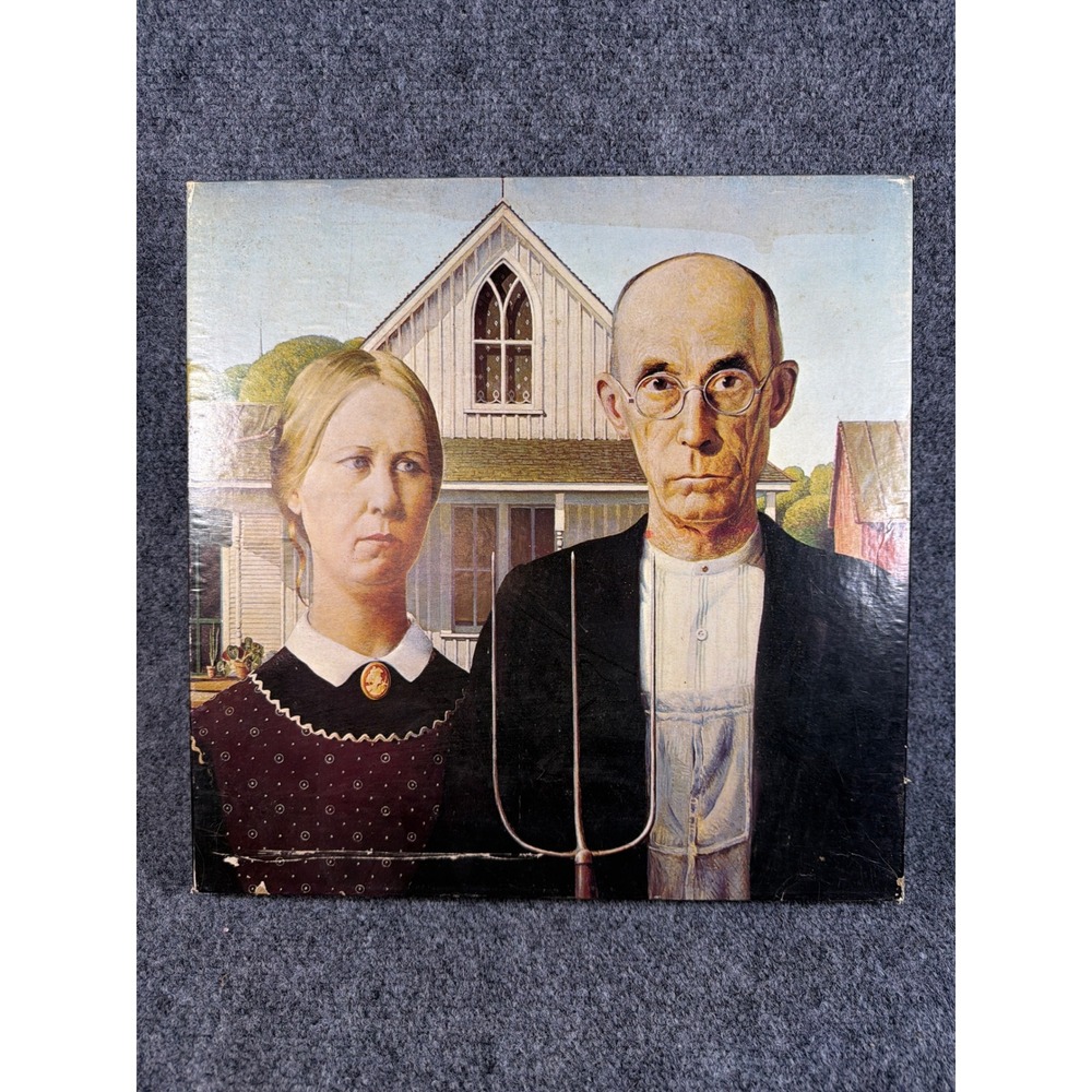 Vintage 1972 Springbok American Gothic Grant Wood Jigsaw Puzzle Over 500 Pieces